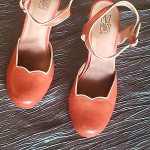 Miz Mooz red sling heel. Size 10/41--worn twice.